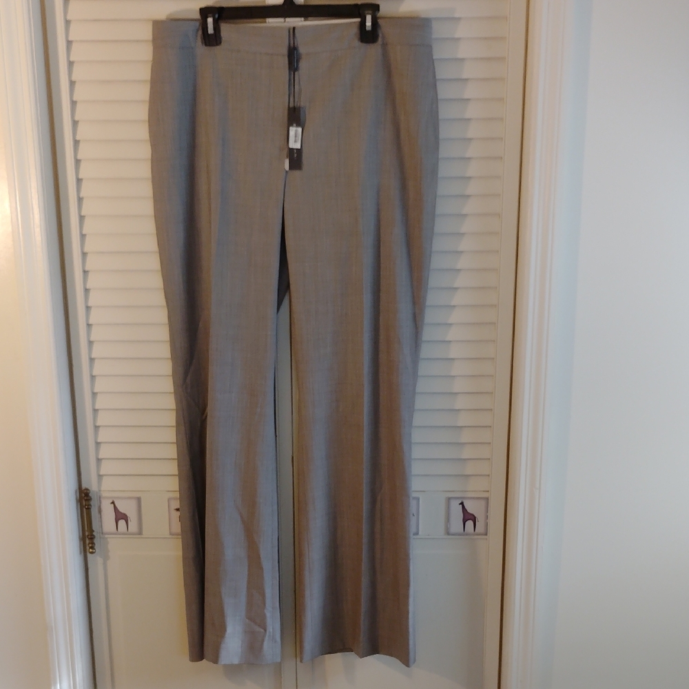 Elie Tahari Mushroom Wool Trousers